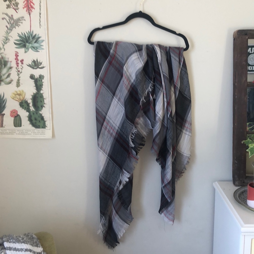 Plaid Blanket Scarf